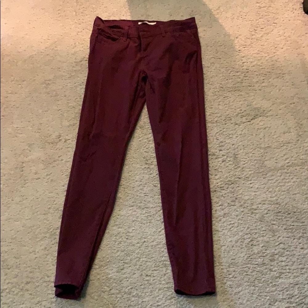 Maroon Levi Jeans